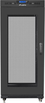 Kabinet rrjeti Lanberg Standing Cabinet 19" 15U FF01-8015-23BL, kapacitet 800 kg, me ventilatorë, i zi