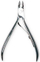 Pincetë kutikulash Top Choice 76527, gjatësi 9 cm, tehe 5 mm, argjendtë