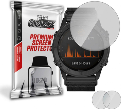 Film mbrojtës matt GrizzGlass për Garmin Tactix Delta Solar, 2 copa, transparent