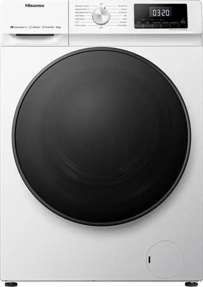 Makinë larëse Hisense Series 3 WFQA1014EVJM, 10 kg, 1400 xhiro, e bardhë