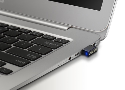 Përshtatës Wi-Fi Asus USB-AC53 Nano, 1200 Mbit/s, 2.4/5 GHz, i zi