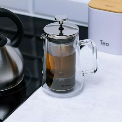 French press Klausberg, 350 ml, trup xhami, filtër inox, transparent