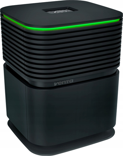 Pastrues ajri edhe lagështues Venta AeroStyle Compact AW735, për dhoma deri në 50 m², me filtra HEPA H13, i zi