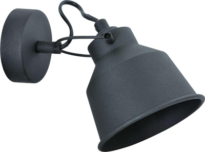 Llambë muri Polux Niko, E14, 8W, e zezë matte