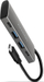 USB разделник Axagon HMC-4G2 Speedster 4, USB-C 3.2 Gen 2 10Gbps, 4 порти, сив