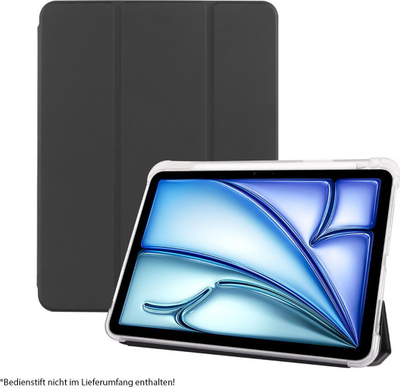 Mbulesë tablet PEDEA Folio Trifold për iPad Air 11 M2 2024, me magnet, që s’e kap kollaj goditja, e zezë