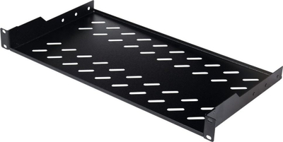Raft i fiksum për kabinet 19" LevelOne Equip 280616 EZFS-19-1-40-B, metal, i zi