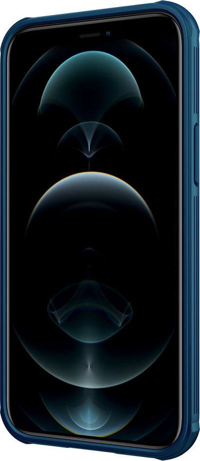 Mbrojtëse telefoni Nillkin Camshield Pro për iPhone 13 Mini, me kapak rrëshqitës te kamera, blu