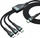 Kabllo karikimi 4smarts USB C PremiumCord Multi 60W, 3 në 1, 150 cm, e zezë