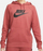 Bluzë me kapuç Nike Sportswear Essential Fleece për goca, me logo të madhe, e kuqe
