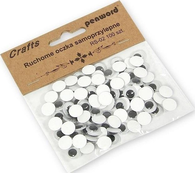 Sy dekorativë vetëngjitës Penword, 10 mm, set me 100 copë, shumëngjyrësh