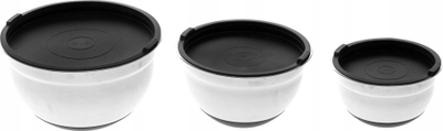 Set tasa kuzhine Maku Steel Bowl, 3 copë, çelik inoks, argjendi