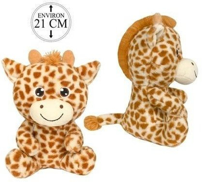 Lodër pelushi giraffe dhe zebra, set me 2 copë, shumëngjyrëshe