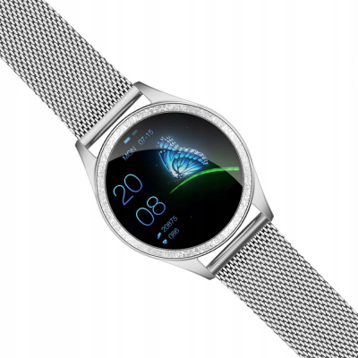 Smartwatch Oromed Oro Smart Crystal, monitorim zemre, IP68, argjendtë