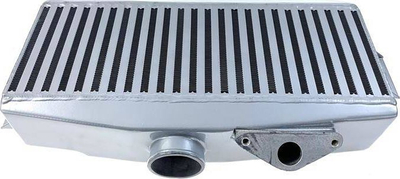 Intercooler TurboWorks Top Mount për Subaru Impreza WRX STI GR GV 2.5T, 480x170x100 mm, alumin, ngjyrë argjendt