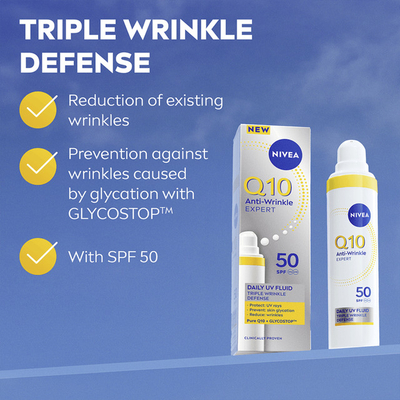 Fluid për fytyrë SPF 50 anti-rrudhë Nivea, 40 ml
