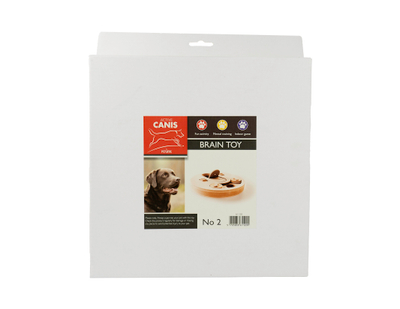 Lodër interaktive për qen Active Canis Brain Toy No 2, 23 cm, për shpërblime, me ngjyrë dru natyral