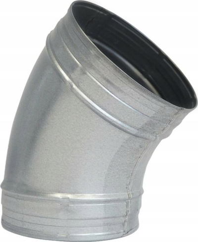 Kthesë ventilimi SpiroFlex DN 200, 45°, çelik i galvanizuar