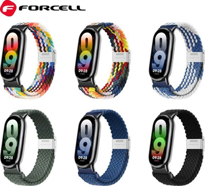 Rrip dore Forcell F Design FX5 për Xiaomi Mi Band 8, blu navy