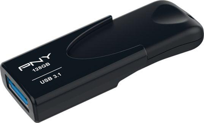 USB PNY Attache 4 FD128ATT431KK-EF, 128GB, 3.1, e zezë