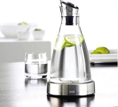 Termos Emsa Flow, 1L, çelik inox me xham, transparent