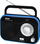 Radio portabël Akai PR003A-410B, AM FM, dalje 3.5mm për kufje, e zezë