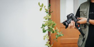 Tripod mini FireFly Video Creator Kit, kokë pan, mbajtës telefoni, i zi