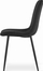 Стол MUF ART Simple Upholstered Velvet, кадифе, метал, црна