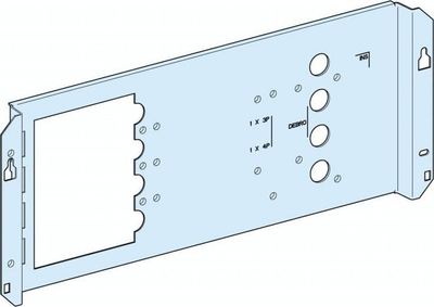 Plakë montimi Schneider Prisma Plus G LVS03032, për NSX250 me motor drive, 150x600 mm, metal