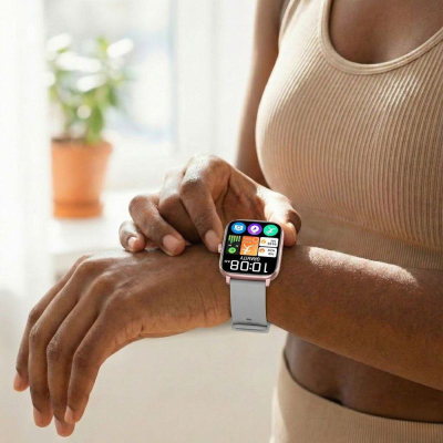 Smartwatch për goca GRAVITY GT36-2, ekran 1.85", Bluetooth, gri rose gold