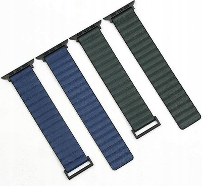 Rrip ore Beline Magnetic Pro për Apple Watch 38/40/41mm, magnet, dyngjyrësh, zi me jeshile