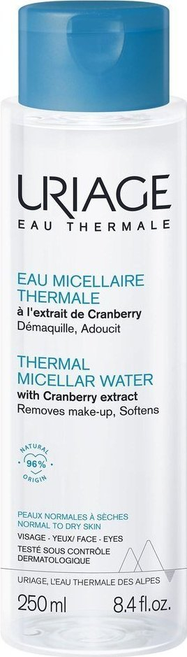 Ujë micelar Uriage Thermal Micellar Water, për lëkurë normale deri në të thatë, 250 ml