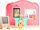 Сет за игра Bluey Ice Cream Shop, фигура Бинго 6 cm, додатоци, повеќебоен