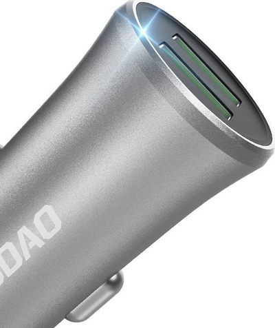 Karikues makine Dudao R6S, 2x USB-A, 3.4A, i argjendtë