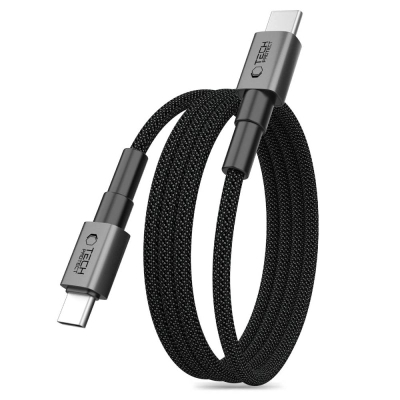 Kabllo USB C Tech-Protect Ultraboost DNA MagTwist, 2m, 100W PD, e zezë