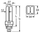 Lampë fluorescente Osram Dulux D/E 13W/830, G24q-1, 3000K, e bardhë