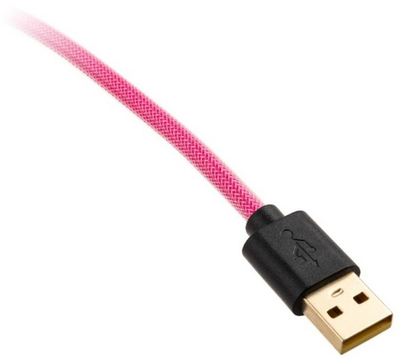 Kabllo Ducky Premicord, USB-C/USB-A, 1,8m, e purpurtë/rozë