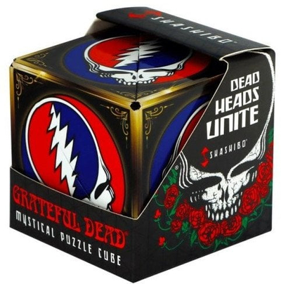 Lodër magnetike SHASHIBO Fidget Cube Grateful Dead Steal Your Face, që kthehet në 70 forma, 1 copë, shumëngjyrëshe