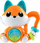 Електрична играчка Chicco Trillino Electric Fox, со светла и звуци, портокалова