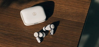 Kufje wireless in ear Audio Technica ATH TWX7, Bluetooth, me kuti karikimi, të bardha