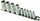 Set gedorash Torx GEKO, 10 copë, 10-19mm, lidhje 1/4" dhe 1/2"