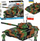 Set blloqe Cobi Blocks T-72M1R, model tank ushtarak 1:35, shumëngjyrësh