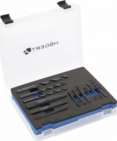 Set për nxjerrje bulonash Hogert Technik HT8G400, 2 – 10 mm, çelik Chrome Molybdenum
