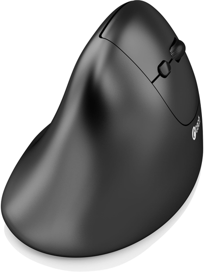 Mi mi vertikal C TECH VEM 12, wireless me dy mënyra lidhje, 3200 DPI, i zi