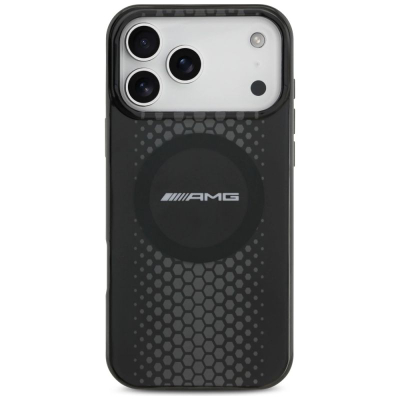 Mbrojtëse telefoni Mercedes AMG Double Layer MagSafe për iPhone 17 Pro Max, transparente, e zezë