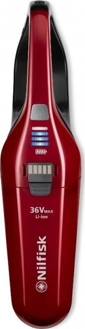 Fshesë me korrent në këmbë Nilfisk Easy 36VMAX, 170W, 0.6L, e kuqe