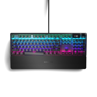 Tastierë lojërash SteelSeries Apex 5, Hybrid Blue, e zezë