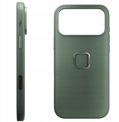 Kapak telefoni Peak Design Mobile Everyday Fabric Case për iPhone 17 Pro Max, i përshtatshëm me MagSafe, ngjyrë Sage