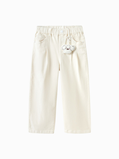 Pantallona Playful Charm Krem