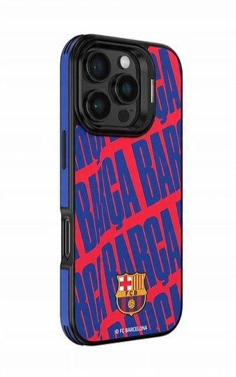Kuti mbrojtëse telefoni OCPC FC Barcelona, lëkurë PU, me mbajtëse të futur, antirrëshqitëse